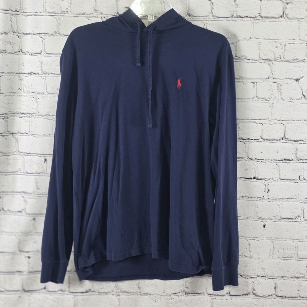 Polo Ralph Lauren Men's Large Navy Blue Hoodie